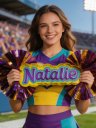 Custom Cheer Stick Sign With Pom Poms Game Day Signs Sport Mom Sign